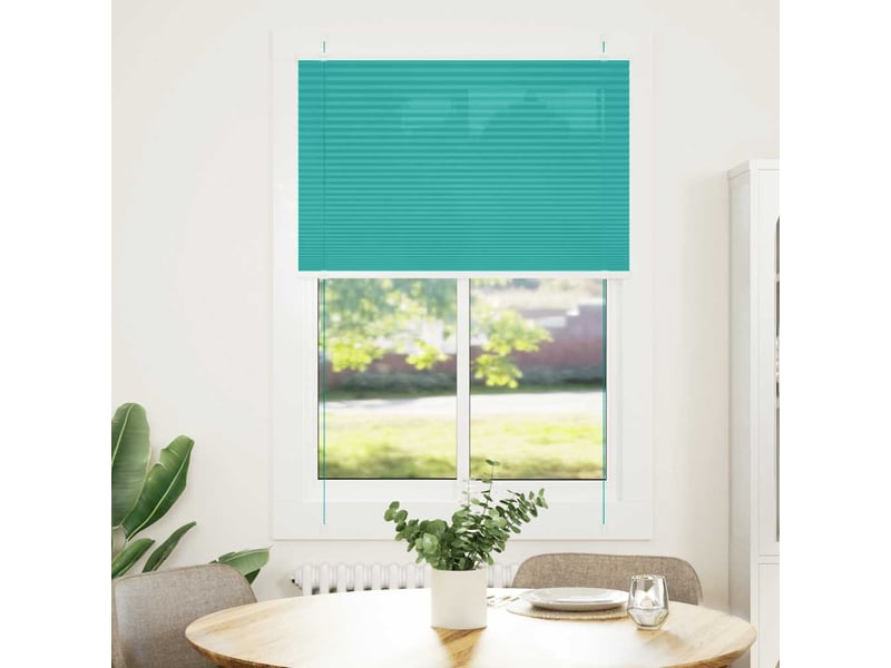  Store plissé, store de fenêtre vert pétrole 90x100 cm largeur du tissu 89,4 cm cf47109  - Conforama A