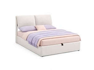 Lit coffre 140x200 cm coloris beige