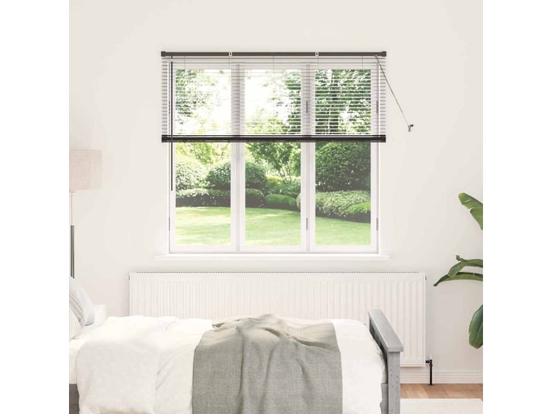  Store vénitien, store de fenêtre noir 130 x 140 cm 25 mm aluminium cf48070  - Conforama B