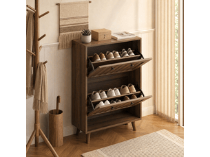 Meuble à chaussures 12 paire(s)  <strong>DESVIAE</strong>  <strong></strong> coloris bois foncé