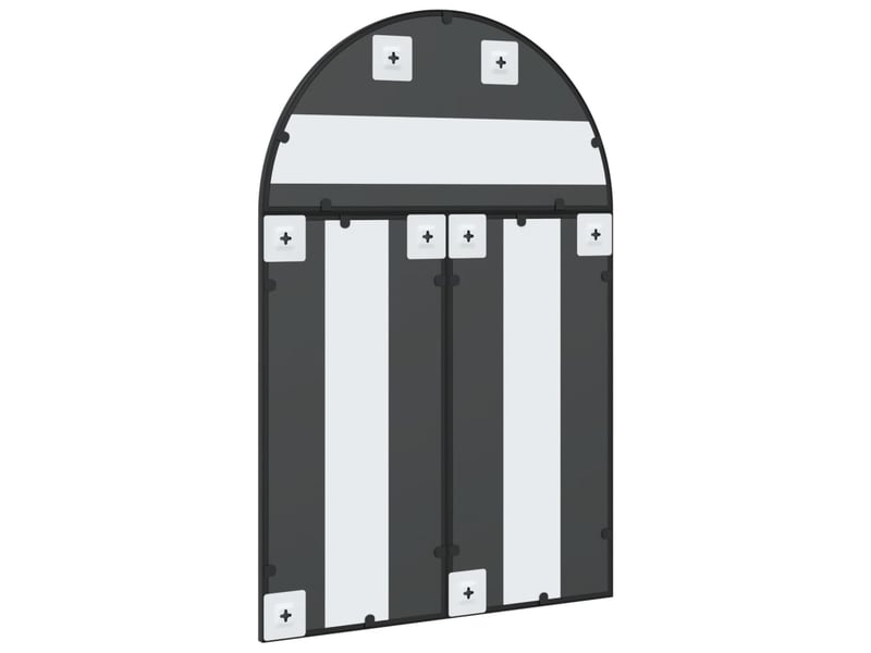  Miroir mural noir 60x90 cm arche fer cf62853  - Conforama E