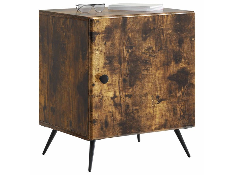  Table de chevet - cabinet de chevet - table de nuit chêne fumé 43 x 34,5 x 50 cm  - Conforama B