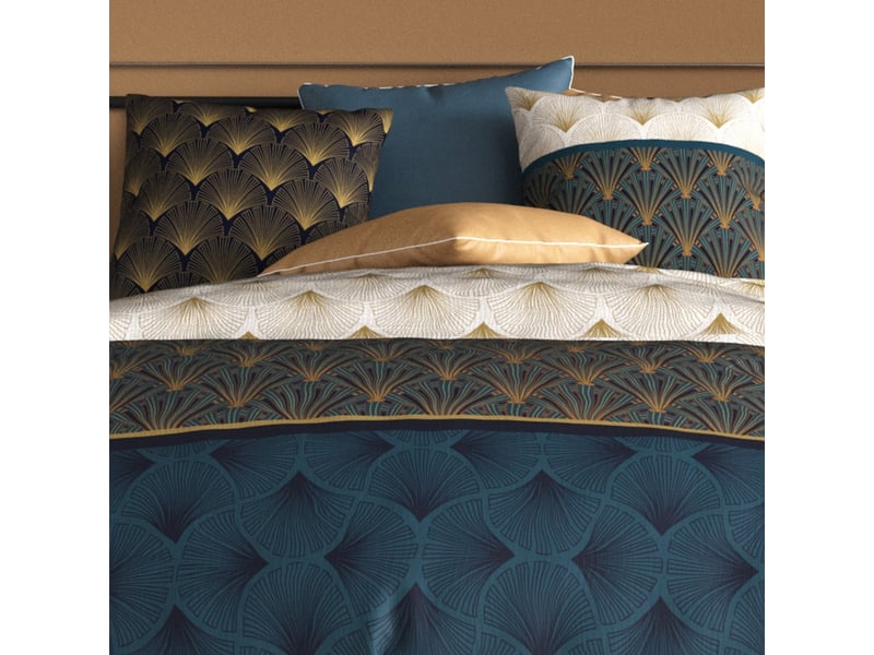  Housse de couette 220x240 cm + 2 taies d'oreiller 63x63 cm 100% coton 57 fils opale PD16520 - Conforama B