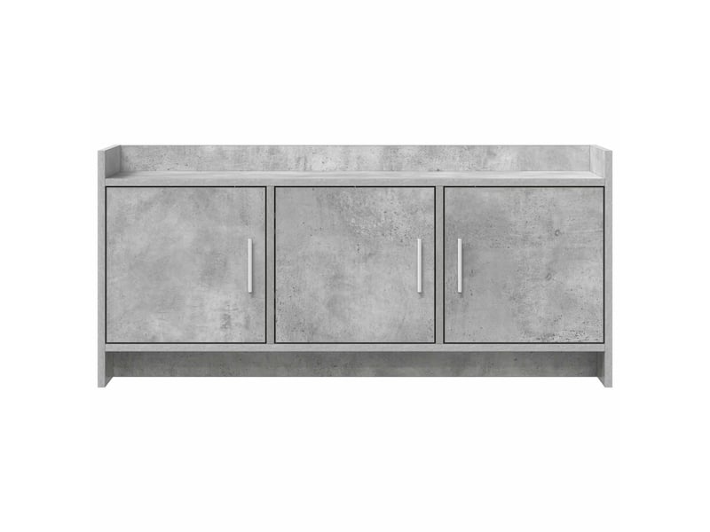  Meuble tv - banc tv - meuble de rangement 102 x 33 x 47 cm gris béton bois d'ingénierie  - Conforama E