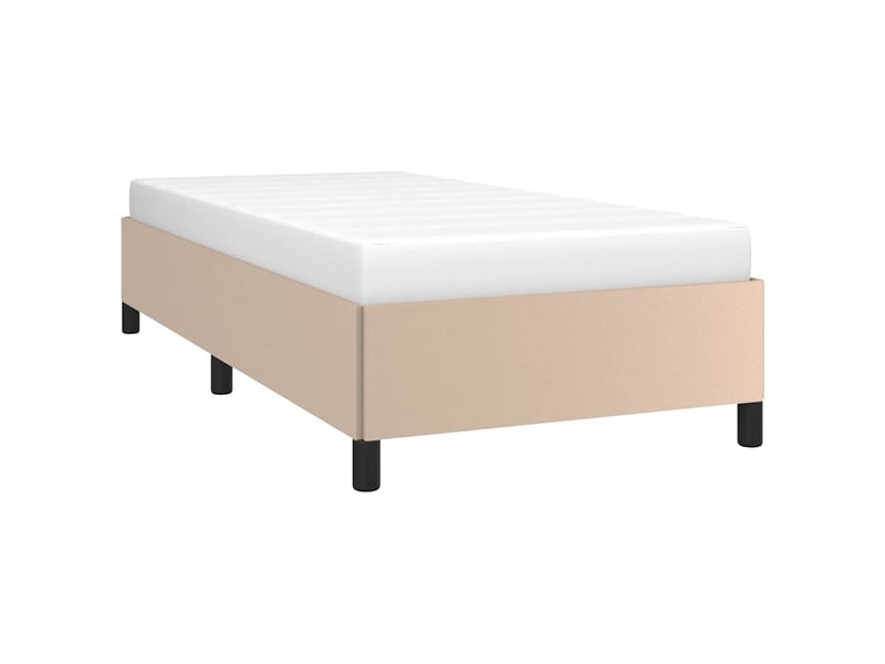  Lit simple- lit adulte -  cadre de lit sans matelas cappuccino 100x200 cm similicuir  - Conforama B