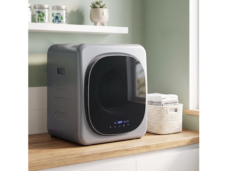  Sèche-linge à évacuation 48x40x56 cm 4 kg 800 w métal argent  - Conforama B