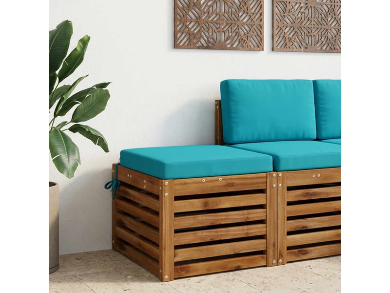  Coussin de siège, coussin d'assise en 1 pièce soest 100 % polyester turquoise cf55857  - Conforama B