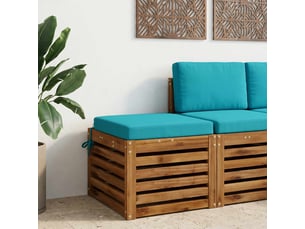 Coussin de siège, coussin d'assise en 1 pièce soest 100 % polyester turquoise cf55857
