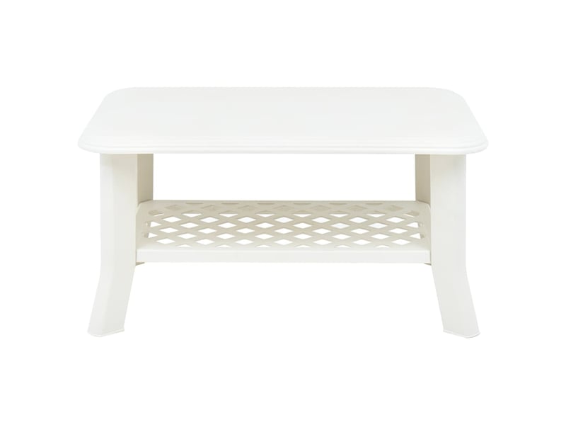  Table basse rectangulaire | table de salon blanc 90x60x46 cm plastique  - Conforama B