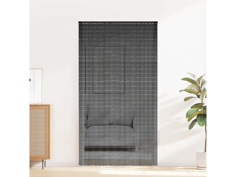  Rideau anti-insectes, moustiquaire gris foncé 120x220 cm bambou cf43481  - Conforama A