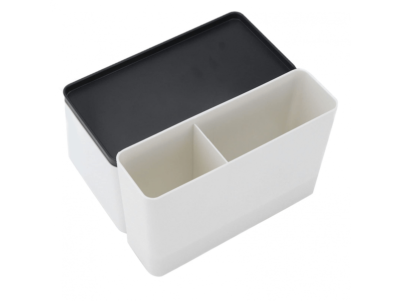  Boîte à mouchoirs en plastique avec grille de rangement, ouverture en arc, extraction plus douce, multifonctionnelle, moderne  - Conforama D