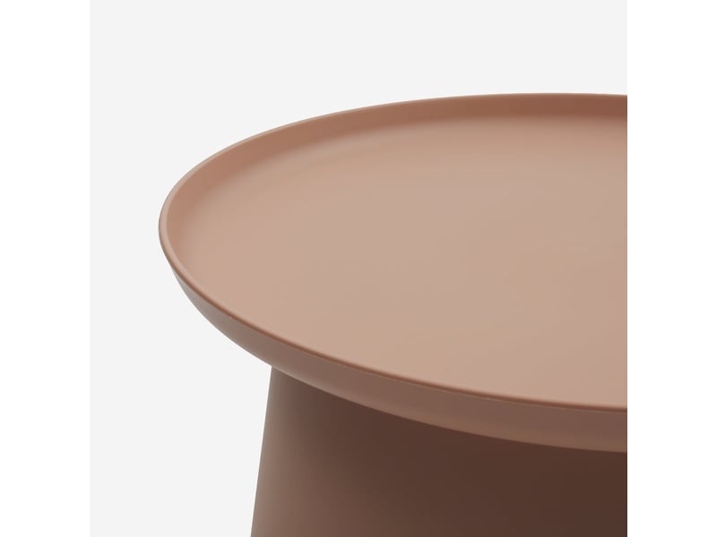 Table basse ronde 70 cm en polypropylène cres - rose - Conforama C