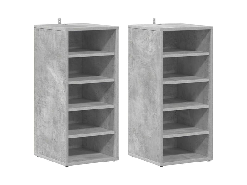  Meuble à chaussures, armoire à chaussures 31,5x35x70 cm gris béton shl8479  - Conforama A