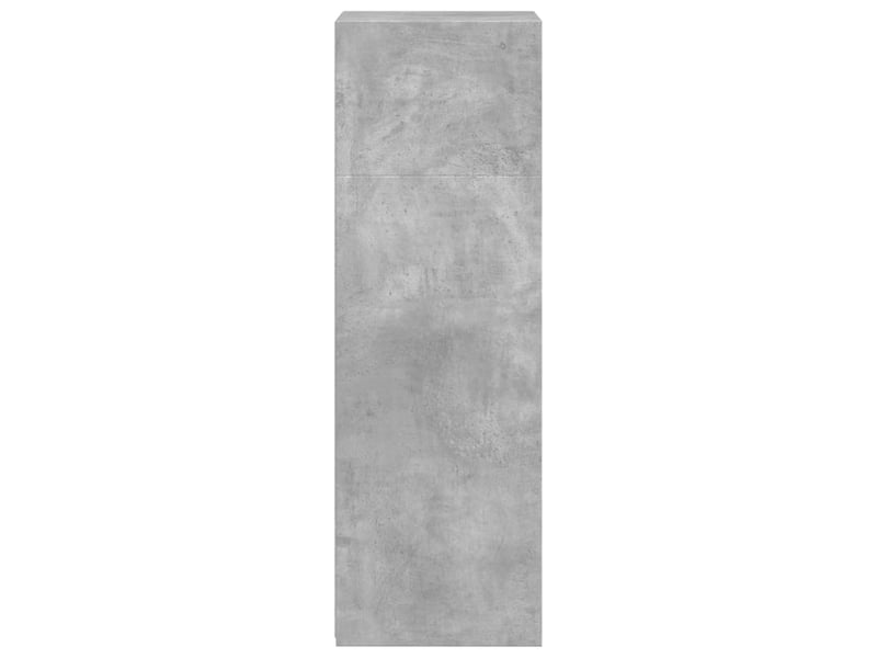  Buffet haut - bahut - meuble de rangement gris béton 45x41x124 cm bois d'ingénierie  - Conforama E