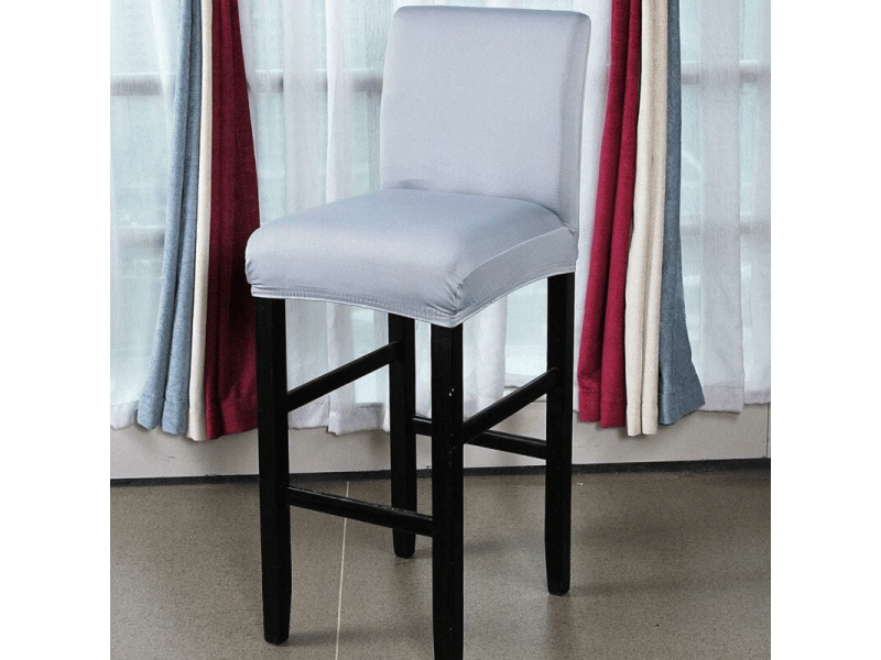  Lot de 4 housse de chaise - 4 pièces housse de chaise de tabouret de bar couverture de chaise de pub amovible et extensible gris, 48 x 40 cm XLH-ZLS-011914ZLS - Conforama C