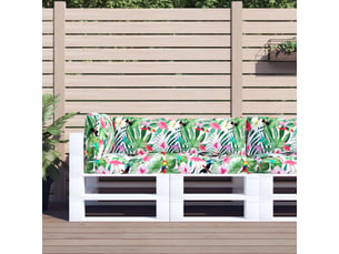 Lot de 3 coussins de palette, coussins de canapé multicolore tissu oxford cf59690