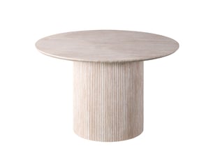 Lagos - 120 - table à manger ronde couleur travertin 120 cm