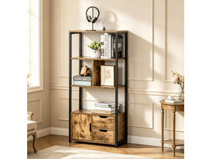 Bibliotheque coloris  bicolore 3 étagère(s) <strong>BEAOK</strong> <strong></strong> - 58 cm x 122 cm