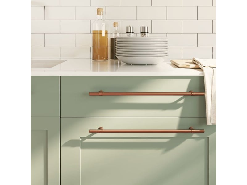  Poignées d'armoire, 10 pièces, en bronze, en acier inoxydable cfe7416059  - Conforama A