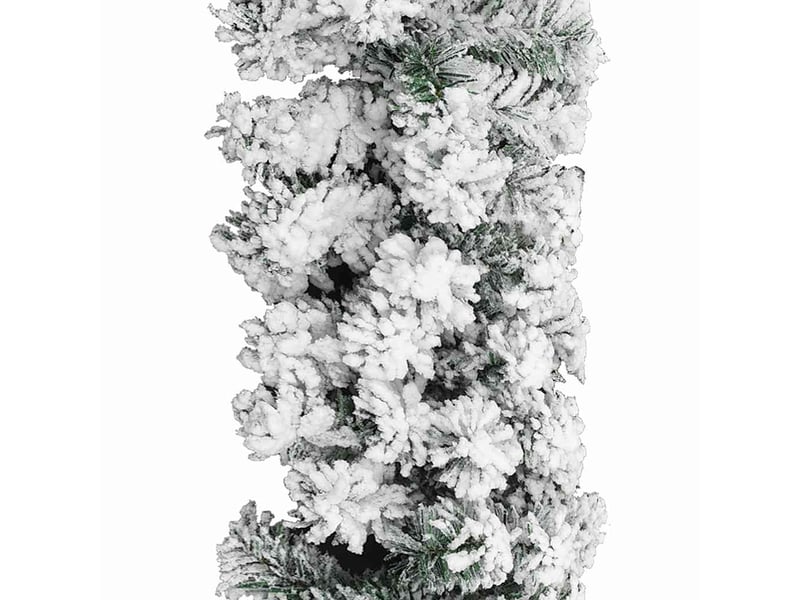  Guirlande de noël avec neige floquée vert 20 m pvc  - Conforama C