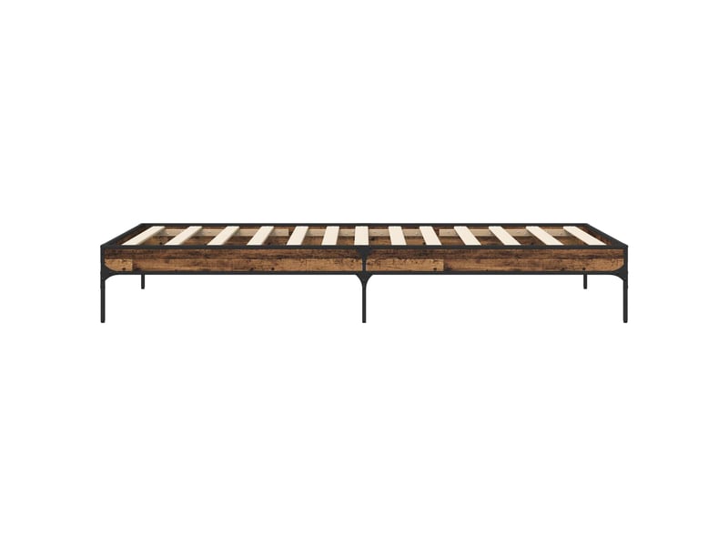  Lit simple- lit adulte -  cadre de lit bois ancien 80 x 200 cm bois d'ingénierie  - Conforama D