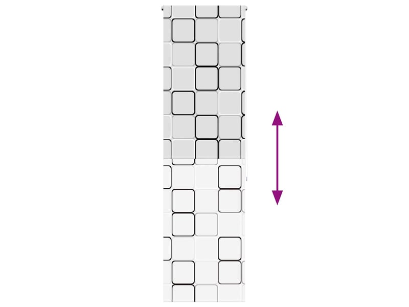  Store enrouleur de douche, store à rouleau 70x240 cm largeur du tissu 66 cm cf45042  - Conforama E