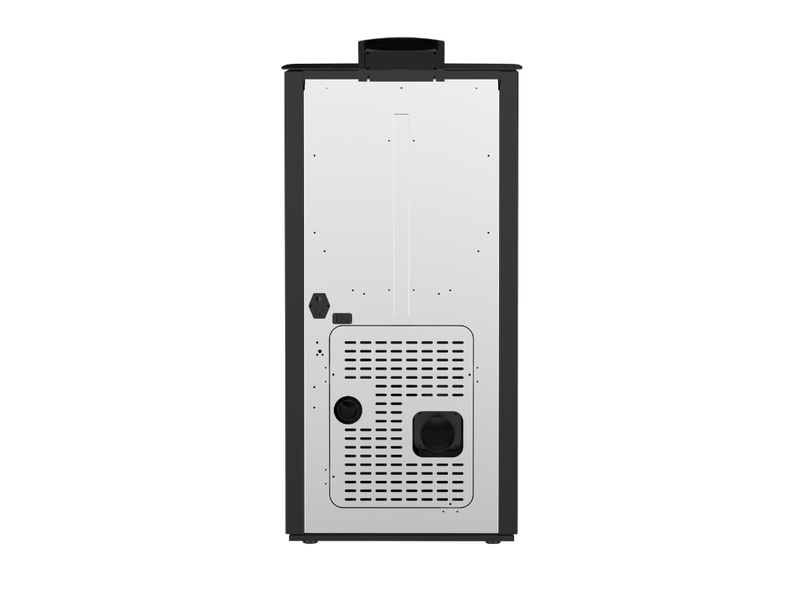  Poêle à granulés étanche emma 15 kw + kit conduit ventouse - noir  - Conforama D