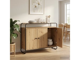 Buffet    <strong></strong> <strong></strong> - 102 cm coloris bois clair 
