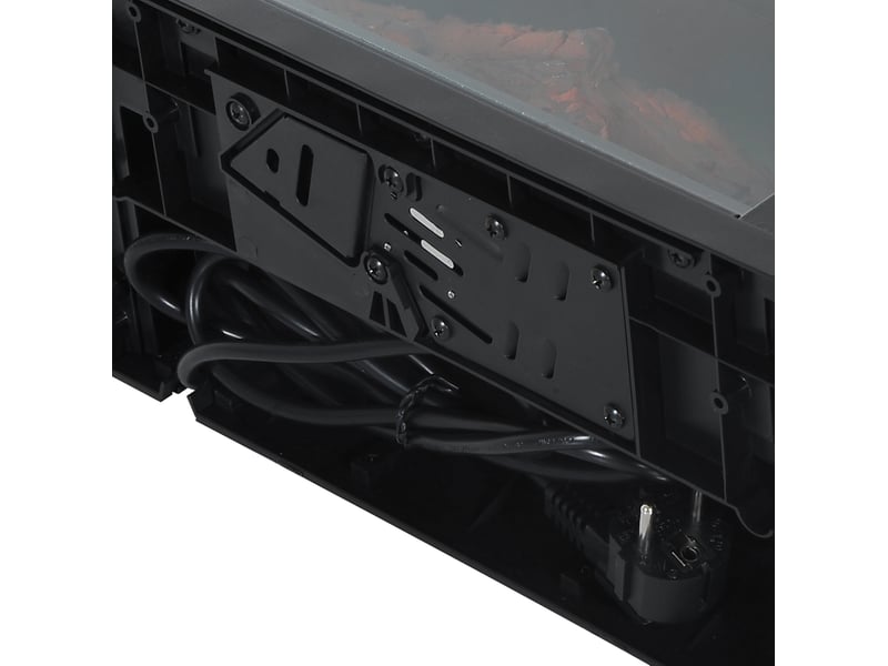  Cheminée électrique 34x17x25 cm indépendante noire  - Conforama D
