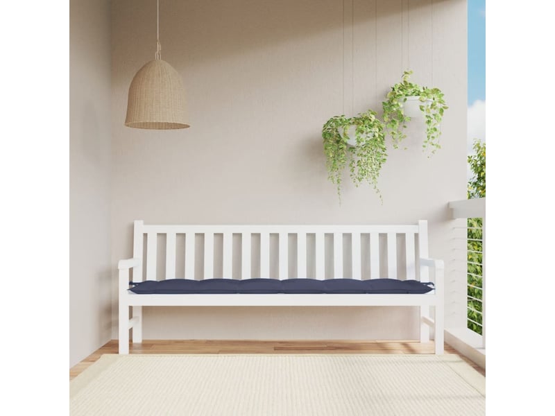  Coussin de banc de jardin, coussin d'assise bleu marine 200x50x7 cm tissu oxford cf52691  - Conforama B