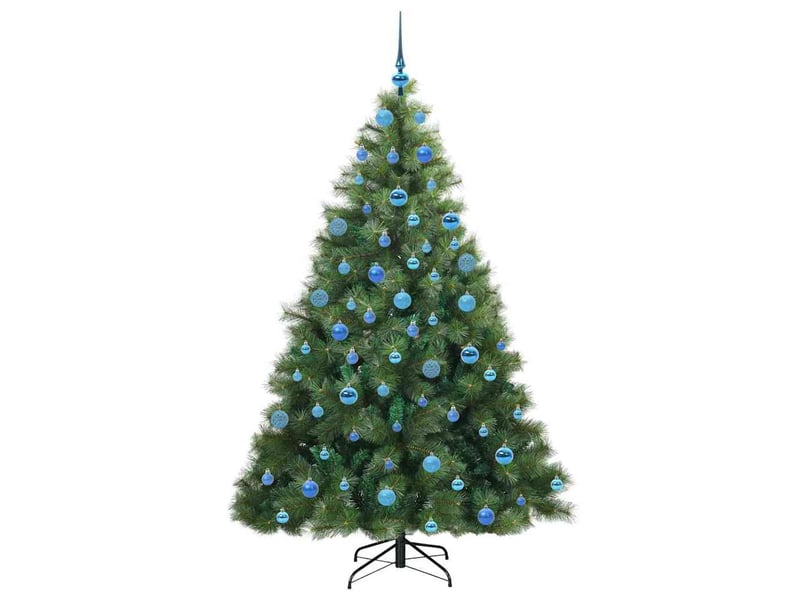Sapin de noël artificiel, arbre de noël avec 300 led vert 180 cm pe et pvc shl5599 - Conforama D