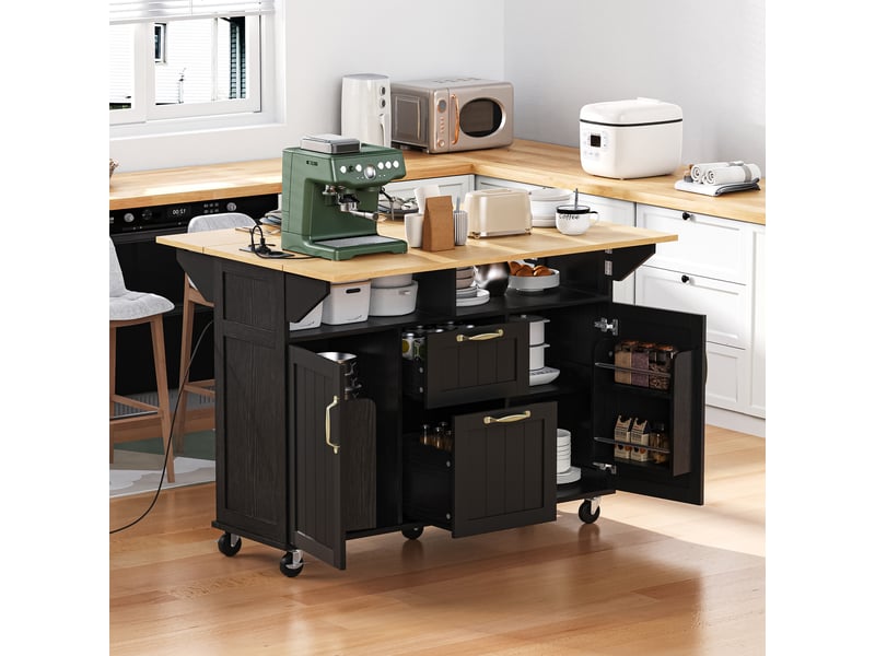  Desserte 2 portes 2 tiroirs coloris noir mdf desserte noir - Conforama D
