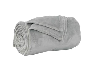 Plaid canapé gris 220x240 cm 1.37 kg polaire