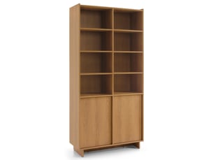 Bibliotheque coloris  bois clair 8 étagère(s) <strong>SELSEY</strong> <strong>Yasumi</strong> - 98 cm x 201 cm
