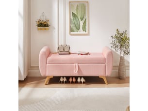 Banquette lit convertible couchage Quotidien <strong></strong> <strong></strong> rose