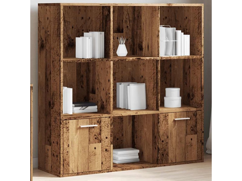  Meuble dev rangement vieux bois 98x29x97,5 cm bois d'ingénierie  - Conforama D