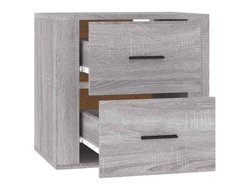 Table de chevet - cabinet de chevet - table de nuit murale sonoma gris 50x36x47 cm  - Conforama E