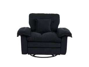 Fauteuil fixe pivotant <strong></strong> <strong></strong> Tissu noir vendu A l'unité