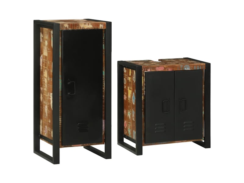  Ensemble de mobilier de salle de bain 2 pièces multicolore cf64236  - Conforama B