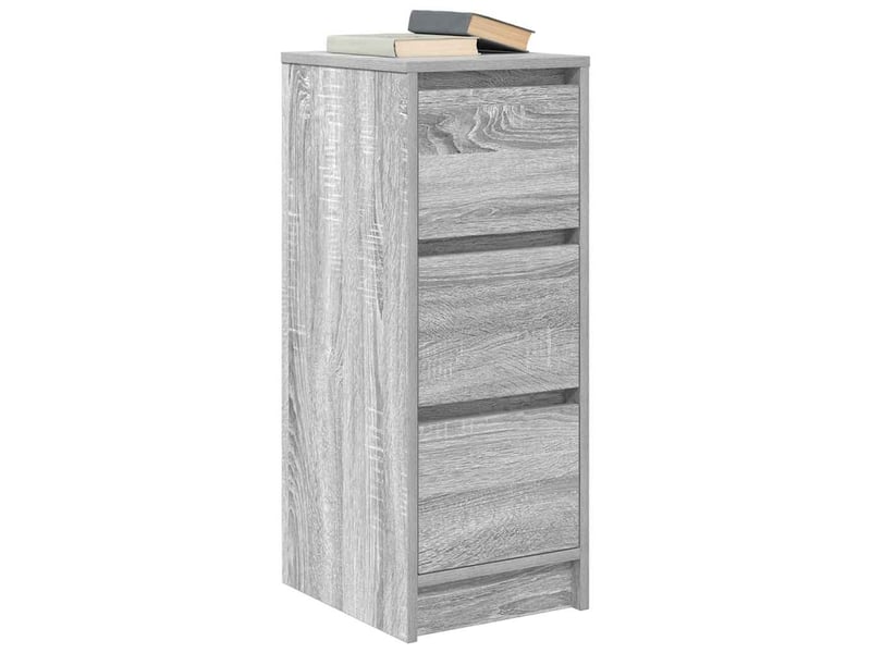  Buffet - bahut - meuble de rangement sonoma gris 29,5x34x76 cm bois d'ingénierie  - Conforama D