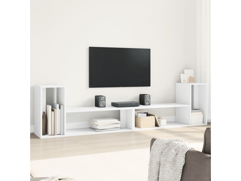  Meuble tv - banc tv - meuble de rangement blanc  - Conforama B