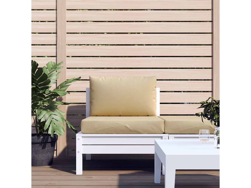  Lot de 2 coussins de palette, coussins de canapé beige mélangé tissu cf59487  - Conforama C