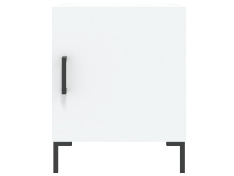  Table de chevet - cabinet de chevet - table de nuit blanc 40x40x50 cm bois d’ingénierie  - Conforama C