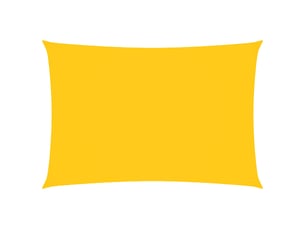 Voile de parasol - voile d'ombrage tissu oxford rectangulaire 3x5 m jaune