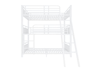 Lit superposé 90x200 cm SWEIKO coloris blanc