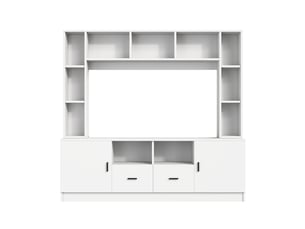 Meuble tv coloris blanc 180 cm
