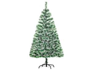 Arbre de noël artificiel scène de neige ø 75 x 150h cm 416 réplique d'une branche d'épine nordmann grand réalisme