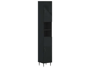 Colonne de salle de bain avec étagère ouverte haarlem noir