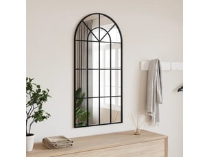 Miroir  à fixer coloris noir <strong></strong>  <strong></strong> - 50 cm x 100 cm