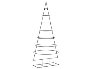 Sapin de noël - arbre de noël en métal pour décoration noir 180 cm